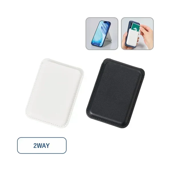 スマホスタンドにもなるマグネット対応カードケース