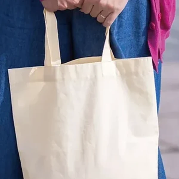 厚手コットンマチ付トート（Ｍ） ナチュラル