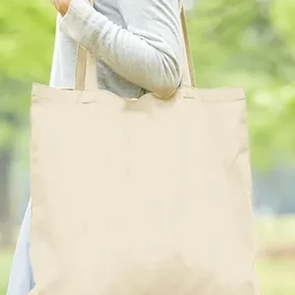 MARKLESS STYLE TR-0923 厚手コットンラウンドボトムバッグ(L)ナチュラルの商品画像