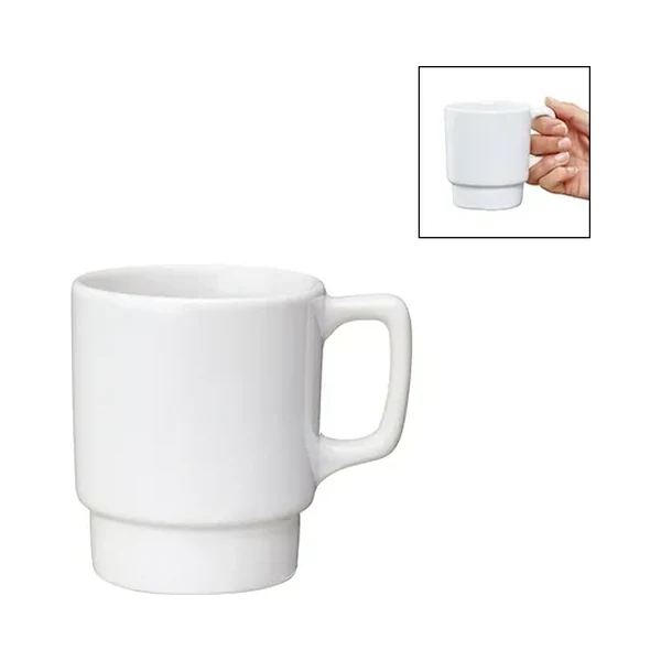 陶器マグスタッキングホワイト