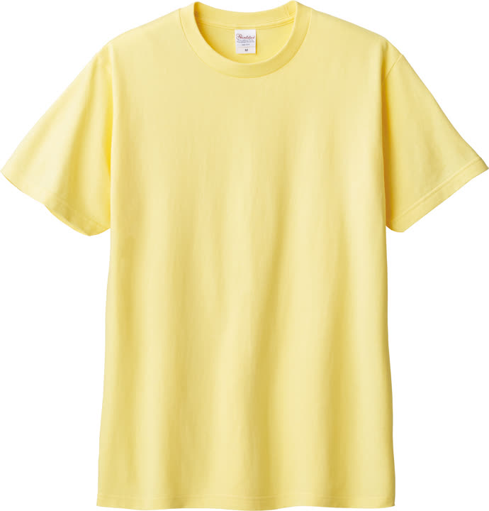 Printstar 00085-CVT 色番134 ライトイエロー 前面の商品画像