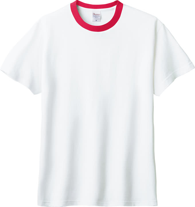 Printstar 00085-CVT 色番710 ホワイト×レッド 前面の商品画像