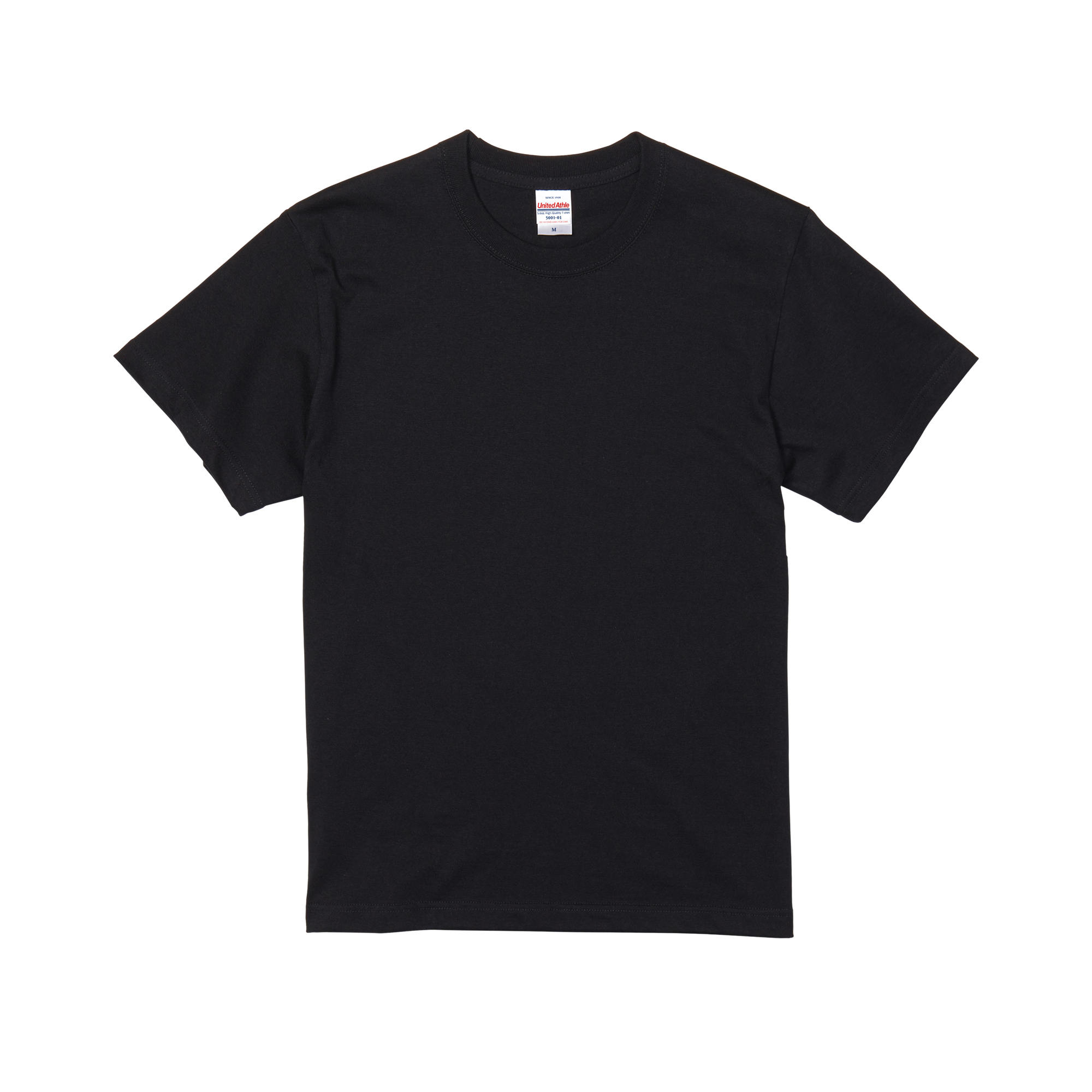 United Athle 5001-01 ブラック・前面の商品画像