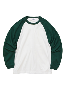 5.6オンスラグランロングスリーブ Tシャツ（1.6インチリブ）