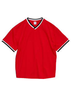 4.1オンスドライアスレチックルーズフィットラインリブ Tシャツ