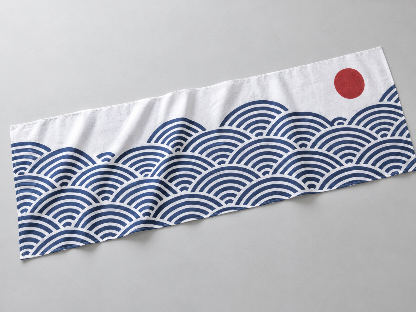 オリジナル柄を印刷した手ぬぐいのデザイン例(AI生成イメージ)